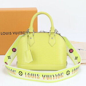 Louis Vuitton Epi Alma Jaune Cedra leather handbag crossbody bag